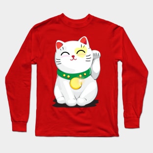 super lucky cat Long Sleeve T-Shirt